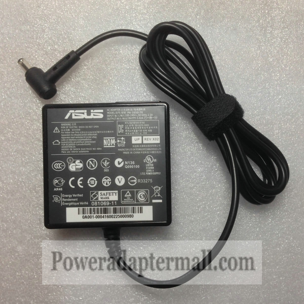 19V 3.42A Genuine ASUS PL30 PL80 Series Laptop AC Adapter